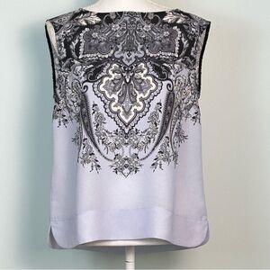 Adrianna Papell Paisley Sleeveless Blouse